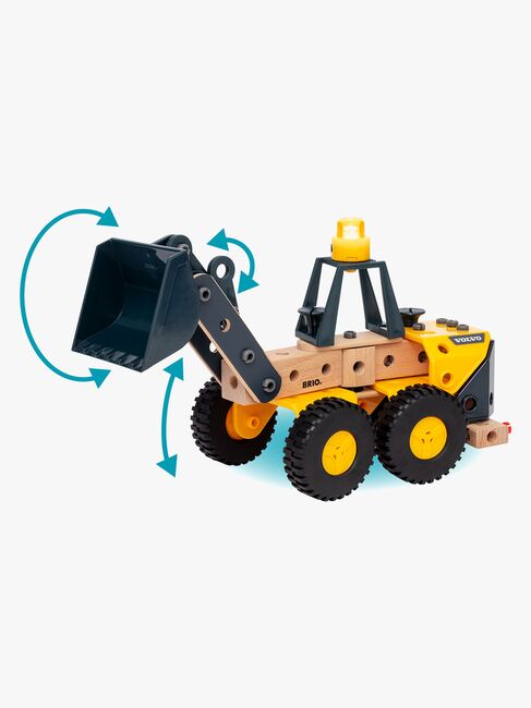 Brio 34598 Hjullaster Volvo med Byggearbejder