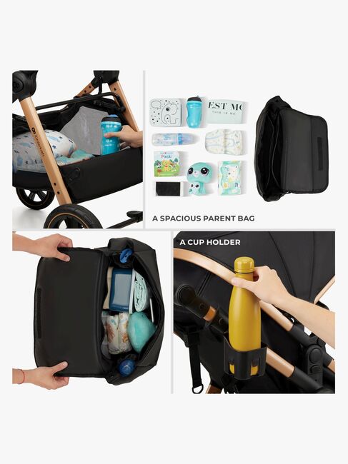 Kinderkraft ESME PRO 3-in-1 Duovogn Travelsystem, Moonlight Grey
