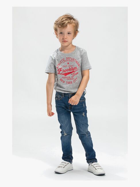 Luca & Lola Paulo T-Shirt 2-pak, Grey Melange/Navy