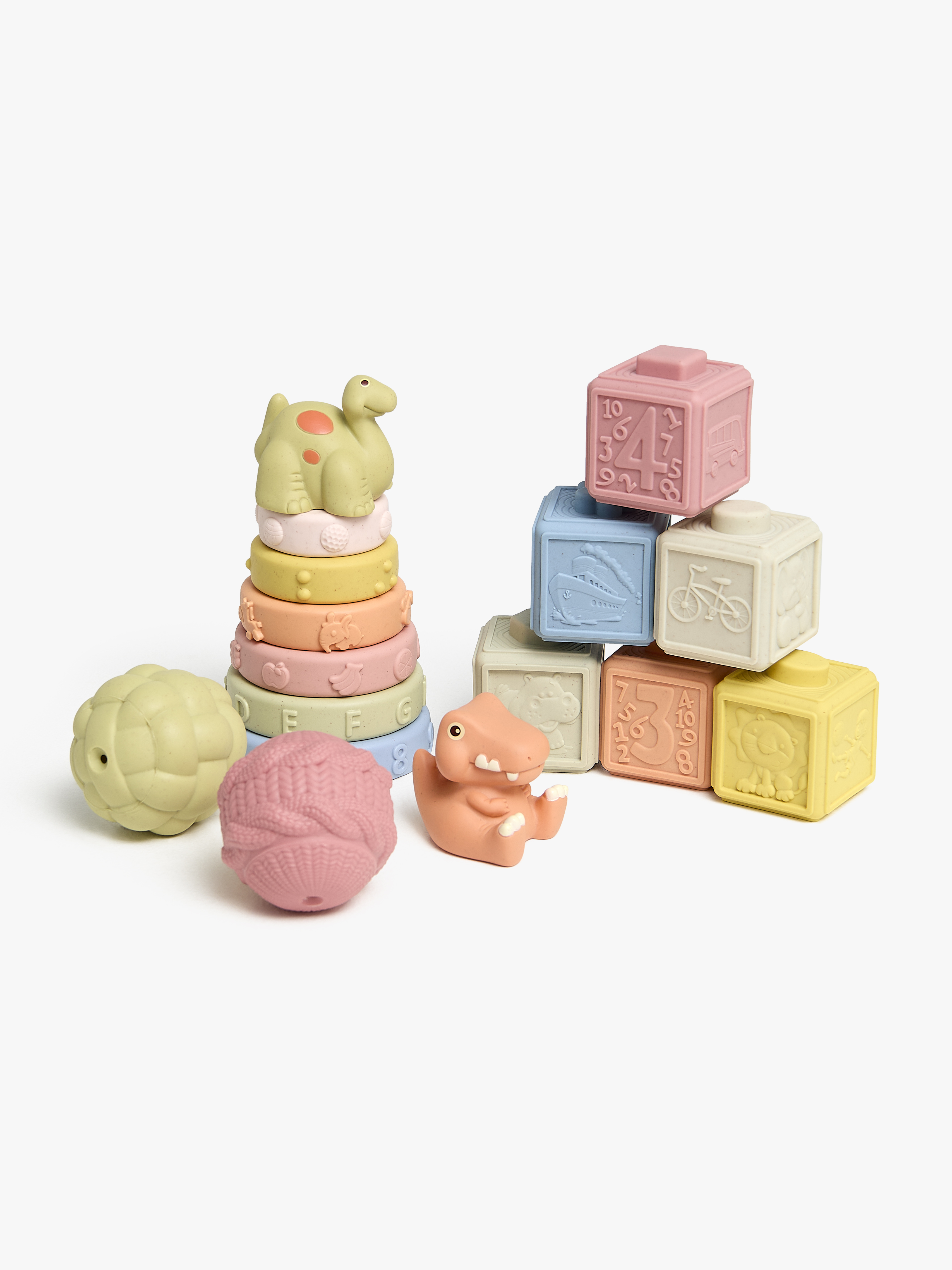 Cloudberry Castle Bløde Stableklodser 16 Stk.