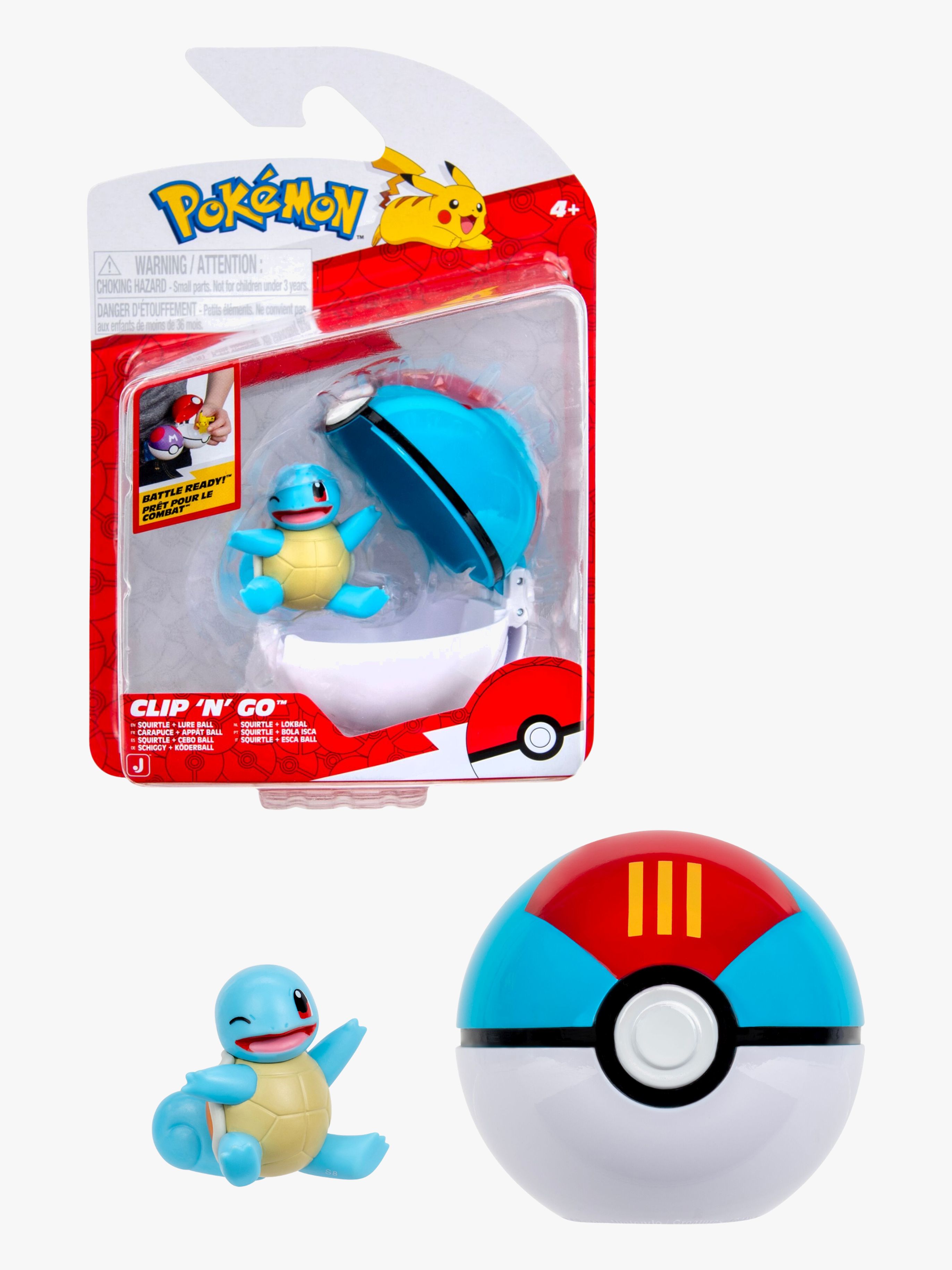 Pokémon Clip 'N' Go Legesæt Squirtle med Lureball