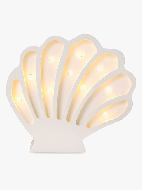 Little Lights Lampe Muslingeskal, Hvid