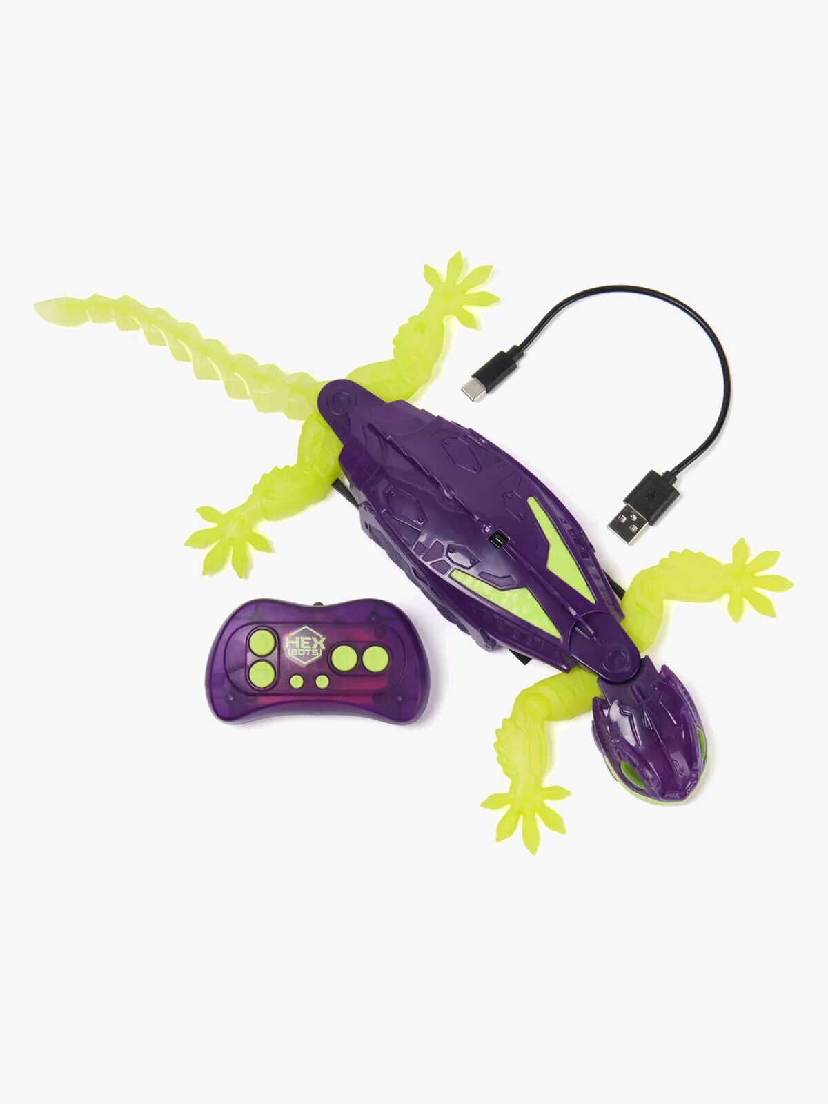Hex Bots Wall Crawler Gekko Glow in the Dark