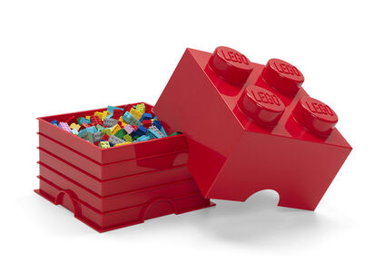 LEGO Opbevaringskasse 4, Rød
