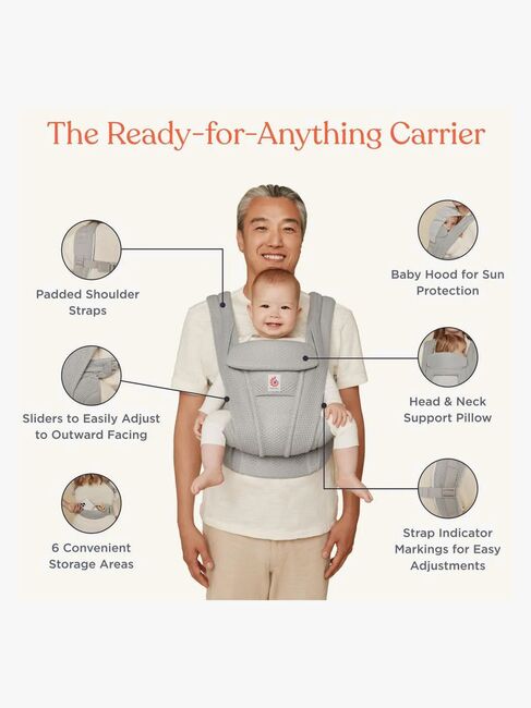 Ergobaby Omni Deluxe Bæresele Mesh, Canyon Clay
