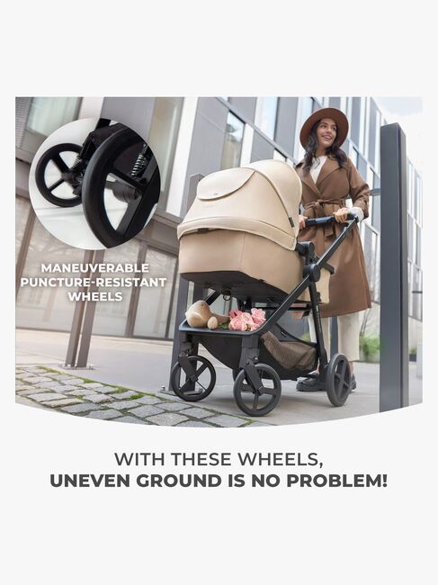 Kinderkraft 3-i-1 NEWLY Kombivogn Travelsystem, Sand Beige