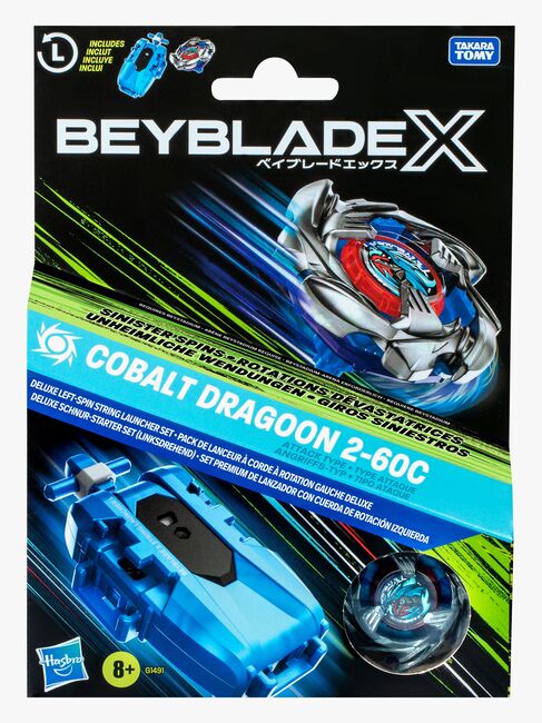 Beyblade X Cobalt Dragoon 2-60C Launcher Sæt