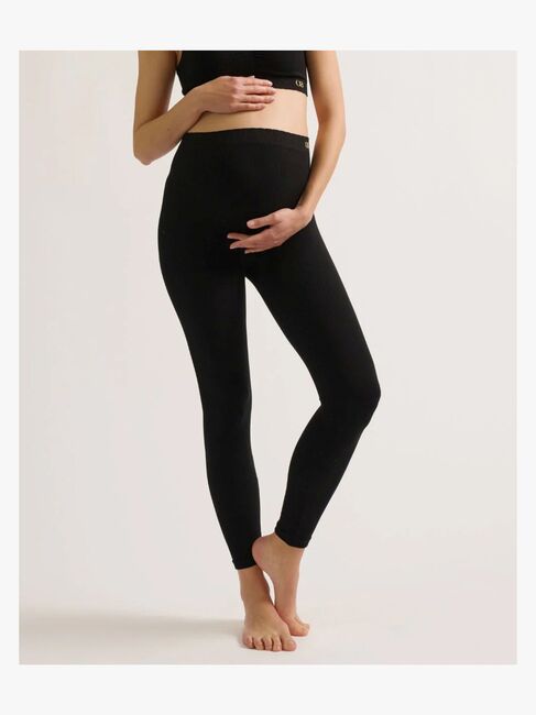 Cache Coeur ZOE SEAMLESS Graviditetsleggings, Black