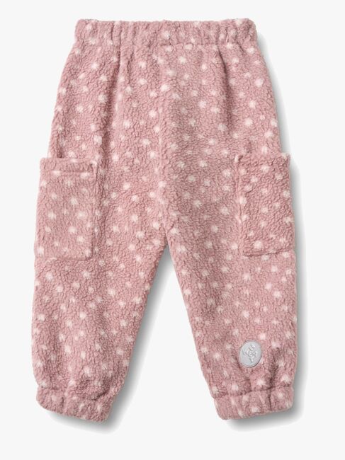 Wheat Suun Fleecebukser, Rosewood Dots