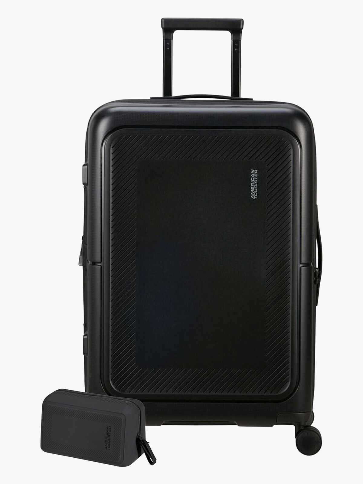 American Tourister Dashpop Kuffert 76-84L & Toilettaske POP, True Black