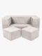Meowbaby Play Aesthetic Cube  Bygbar Sofa, Ecru