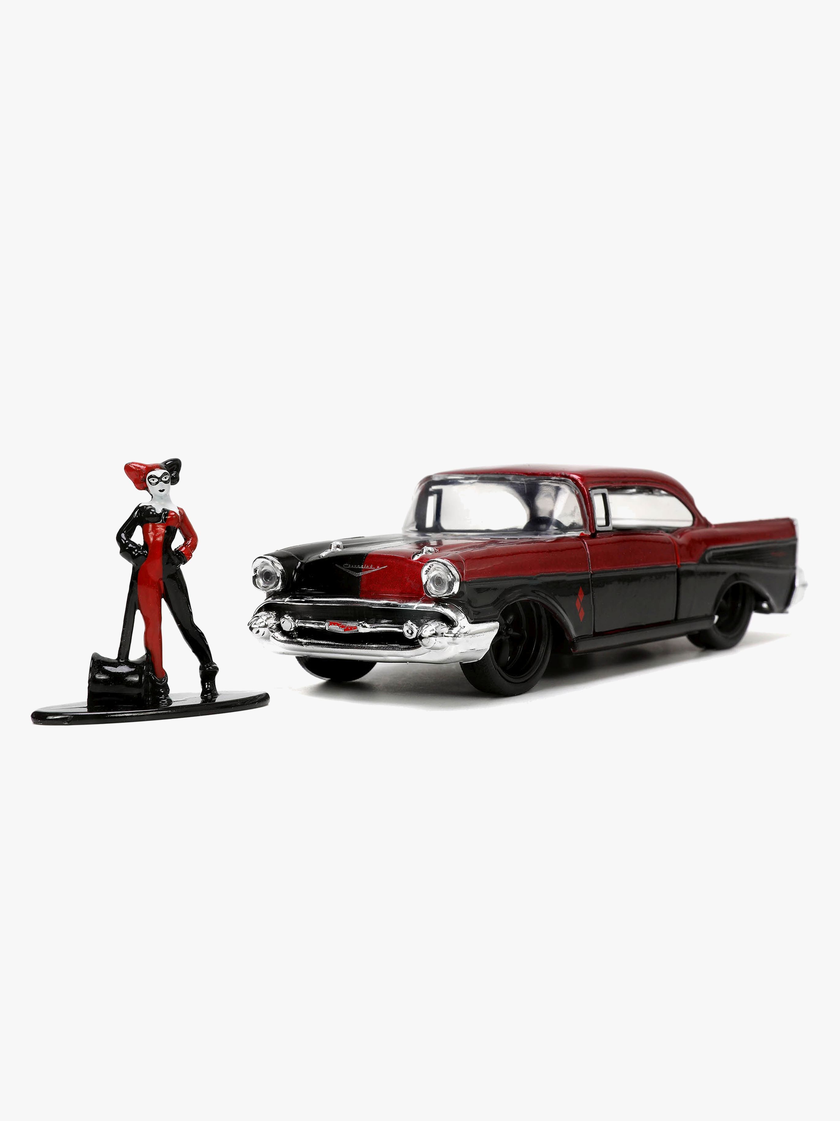 Jada Toys DC Comics Bil med Figur Harley Quinn &  1957 Chevy Bel Air 1:32