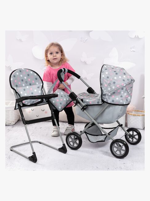 Bayer Design Dukkevogn Cosy Sæt, Grey