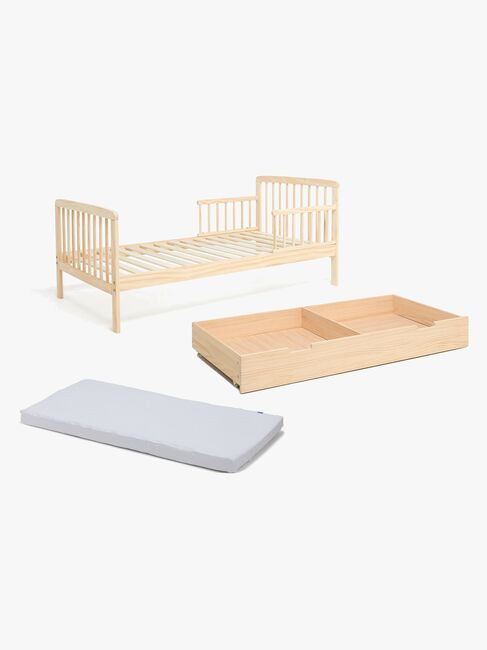 JLY HEAVEN Juniorseng MEYA inkl Sengeopbevaring & Madras 70x140, Træ
