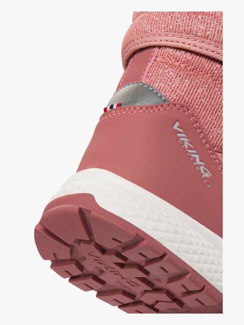 Viking Equip Glitter Pull-On WP Vinterstøvler, Pink