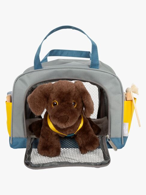 Small Foot Hund med Taske og Plejesæt