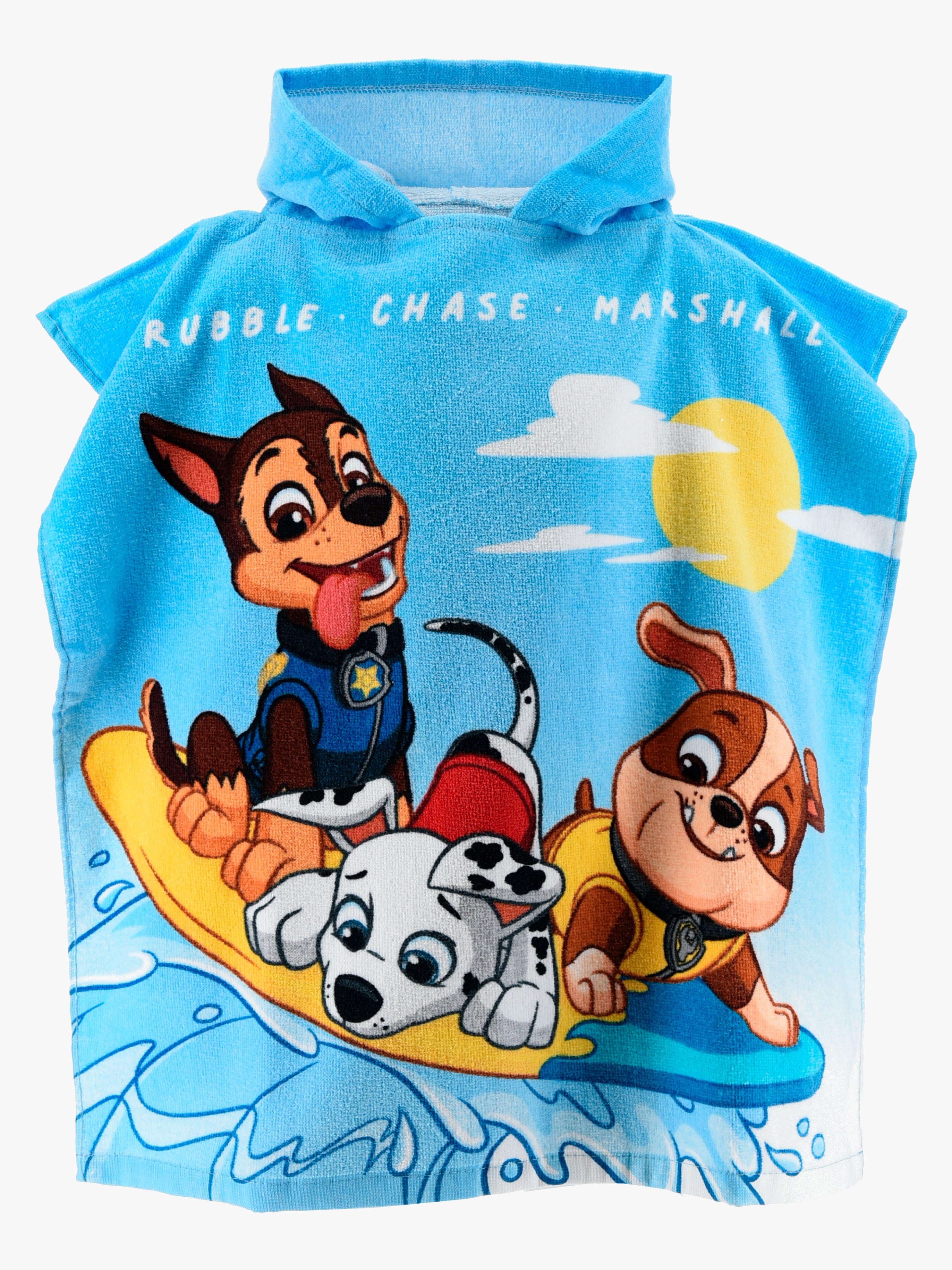 Paw Patrol Badeponcho 100% Bomuld, Blå