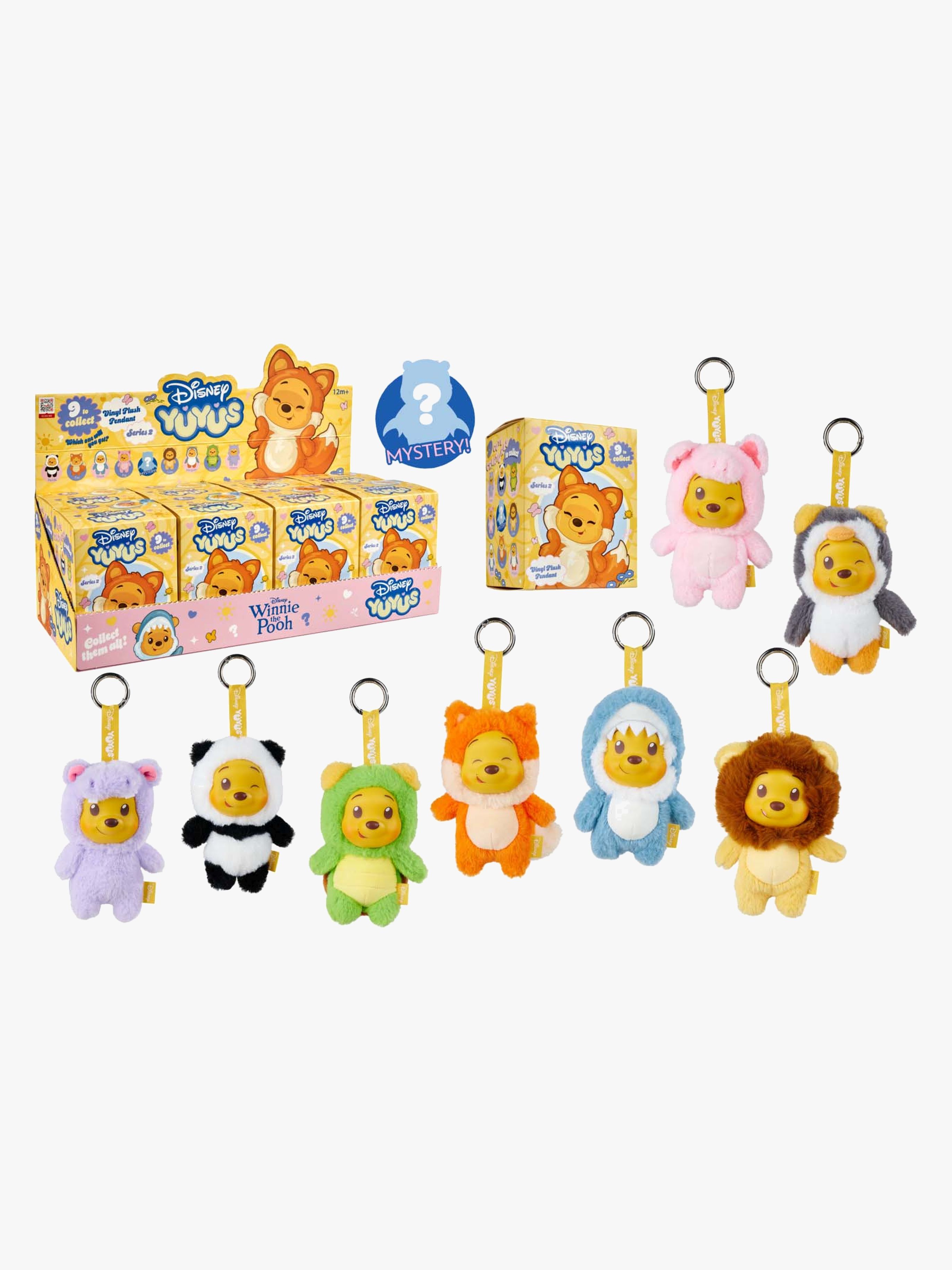Disney Taskevedhæng Yuyus Peter Plys Serie 2 Blandet 12 Cm