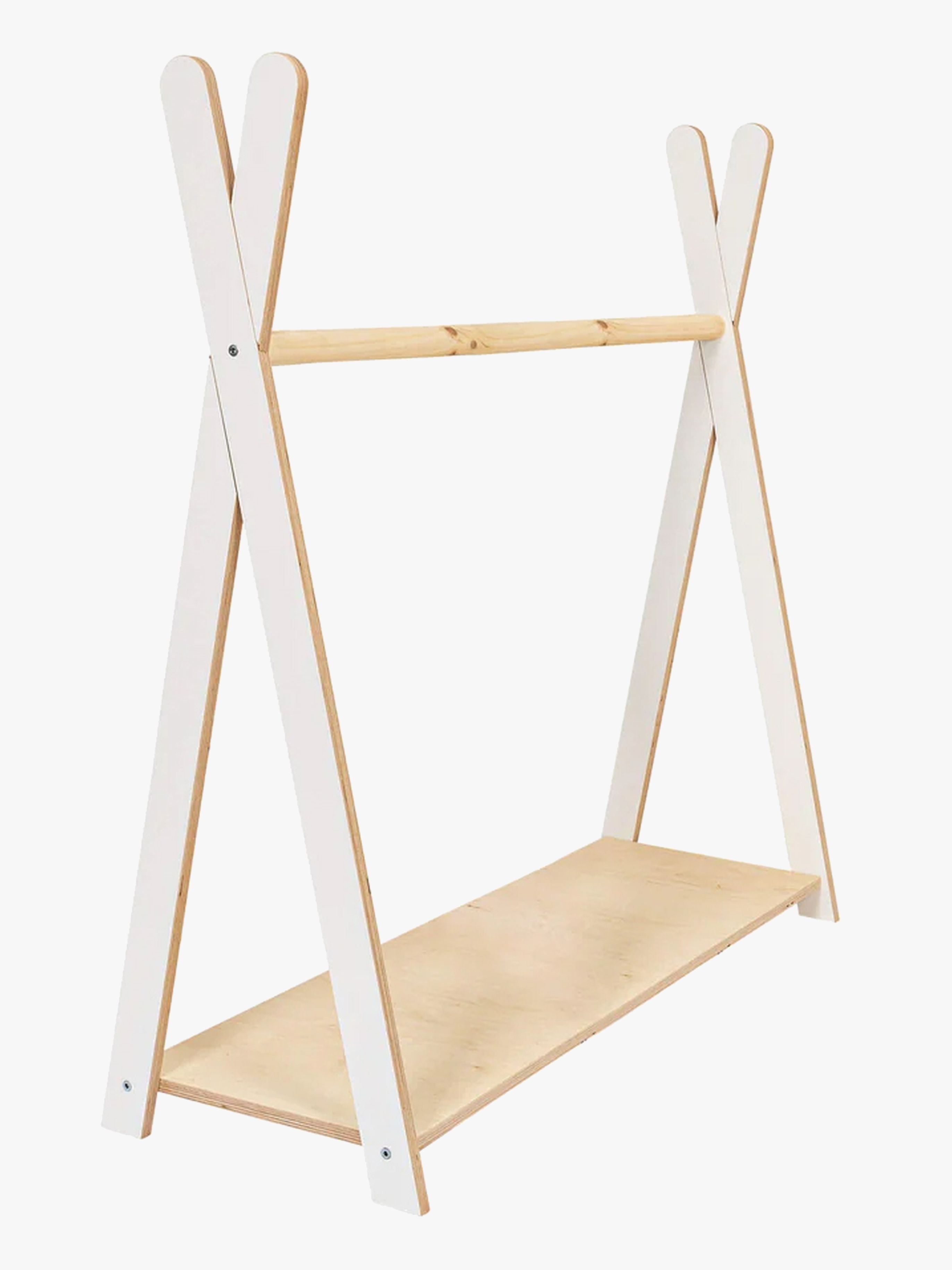 Meowbaby Tipi Tøjstativ L, Hvid, Børnemøbler, Indretning børneværelse