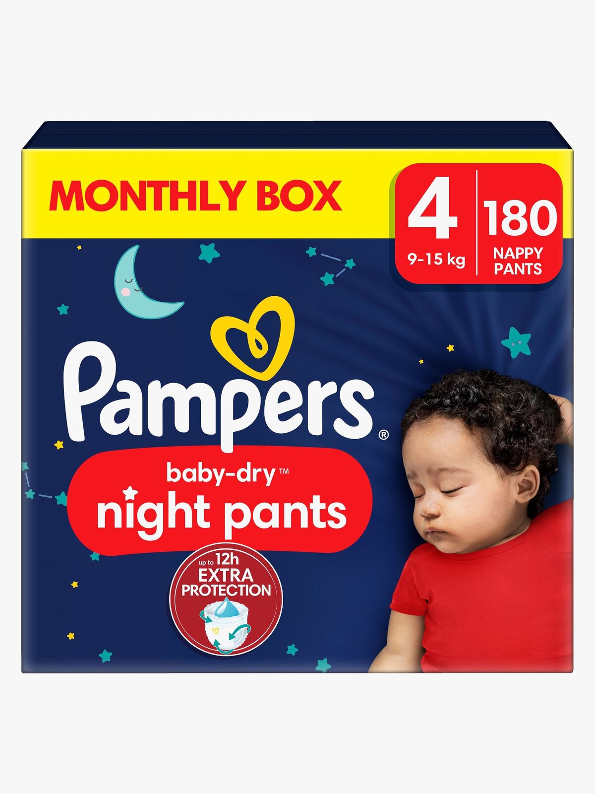 Pampers Baby Dry Night Pants Bleer Str. 4 9–15 kg 180-pak
