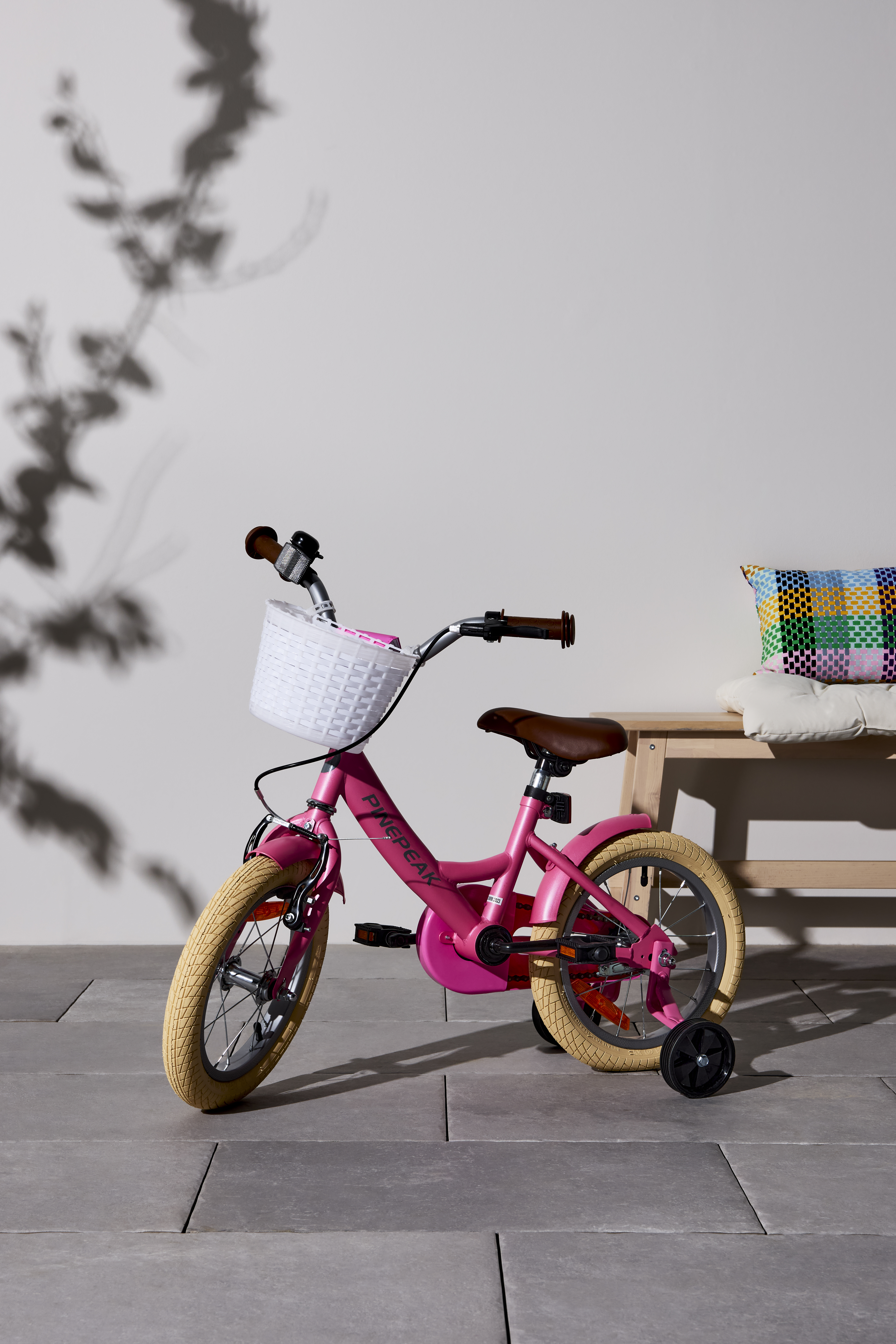 Pinepeak Retro City Cykel 14 Tommer, Pink