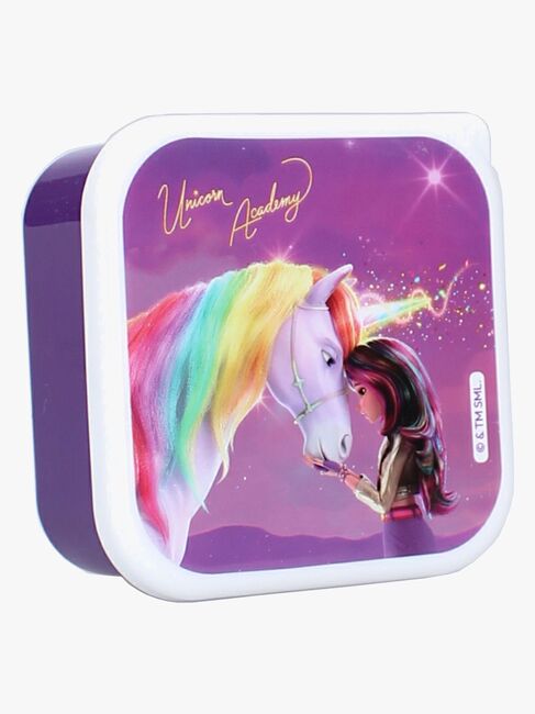 Unicorn Academy 3 in 1 Madkasse Fresh Bites, Lilla