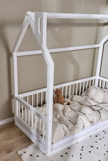 Minitude Nordic MASON Junior-/Montessori-seng 70x160, Hvid