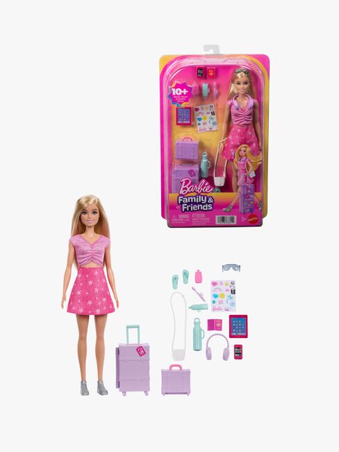 Barbie Family & Friends Modedukke Malibu med Rejsetilbehør 00726004-2462_1.jpg