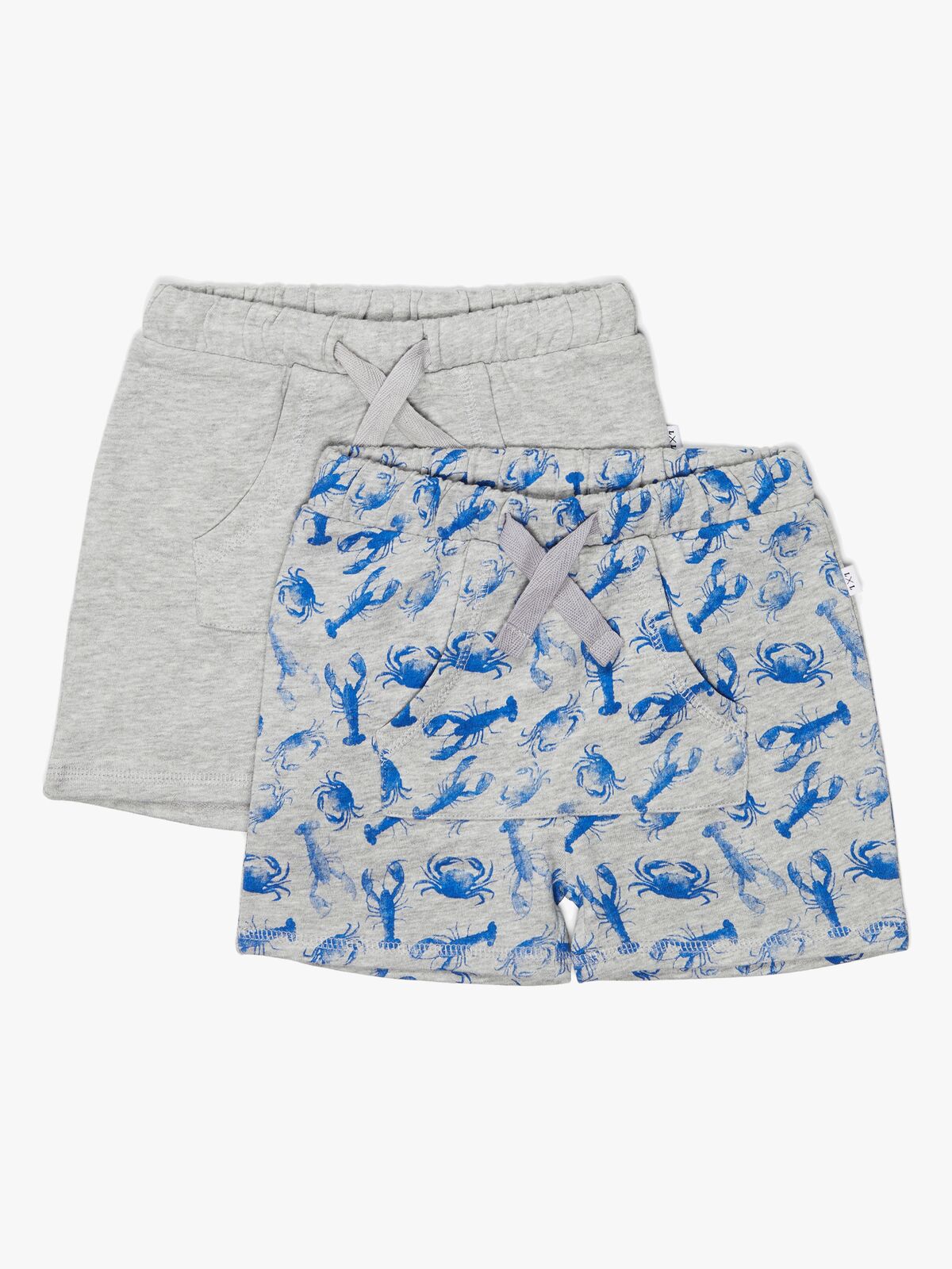 Luca & Lola Ricolo Shorts 2-Pak, Grey Melange