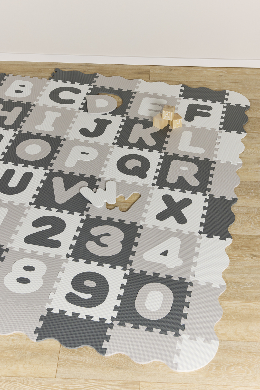 Cloudberry Castle Tal Og Alfabetet Legetæppe