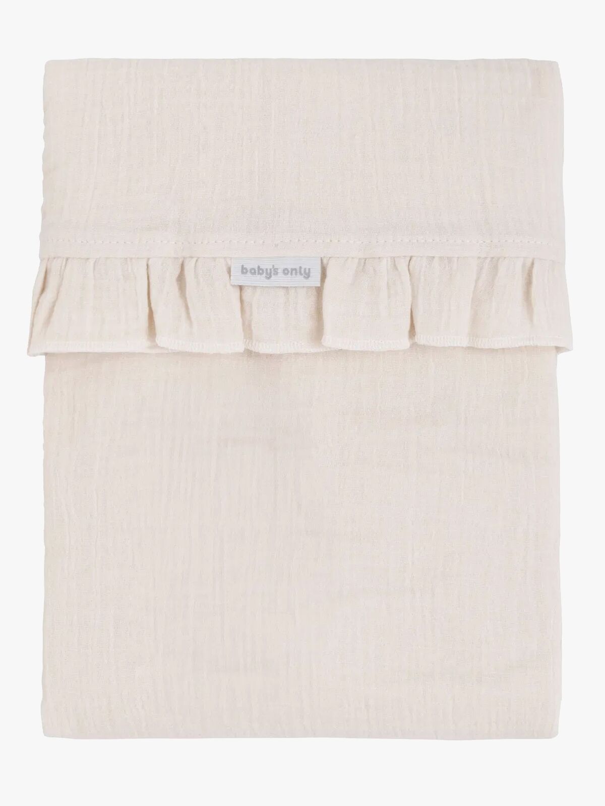 Baby's Only CALM Baby Crib Lagen med Flæser 120x150, Warm Linen