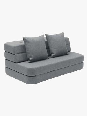 by KlipKlap 3 Fold Sofa XL, Blue Grey