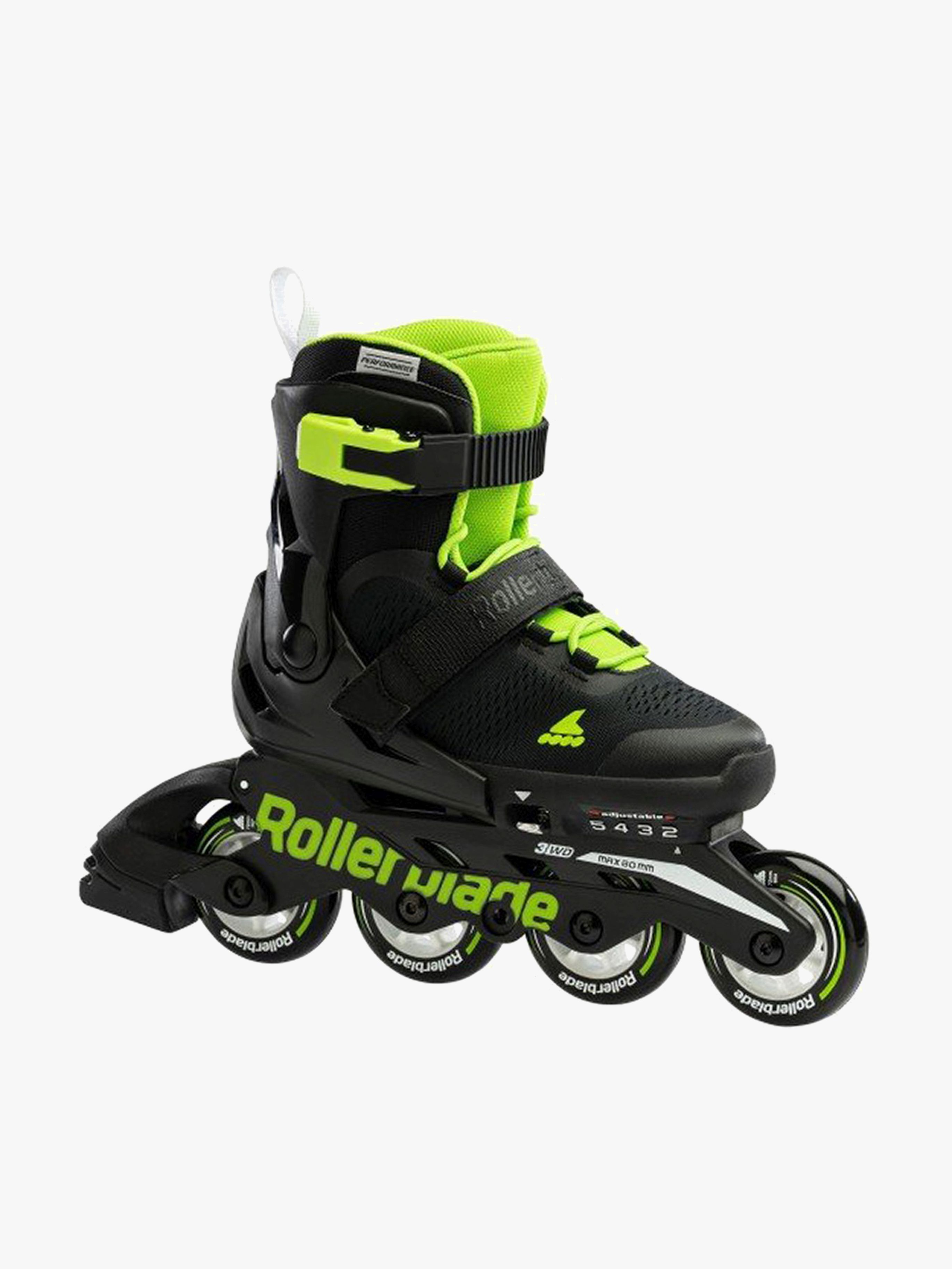ROLLERBLADE MICROBLADE Black/Green, 33-36