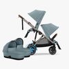 Cybex e-Gazelle S Tvillingevogn, Stormy Blue/Taupe