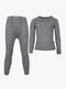 Lindberg Rib Merino Skiundertøj Merinould, Grey Melange