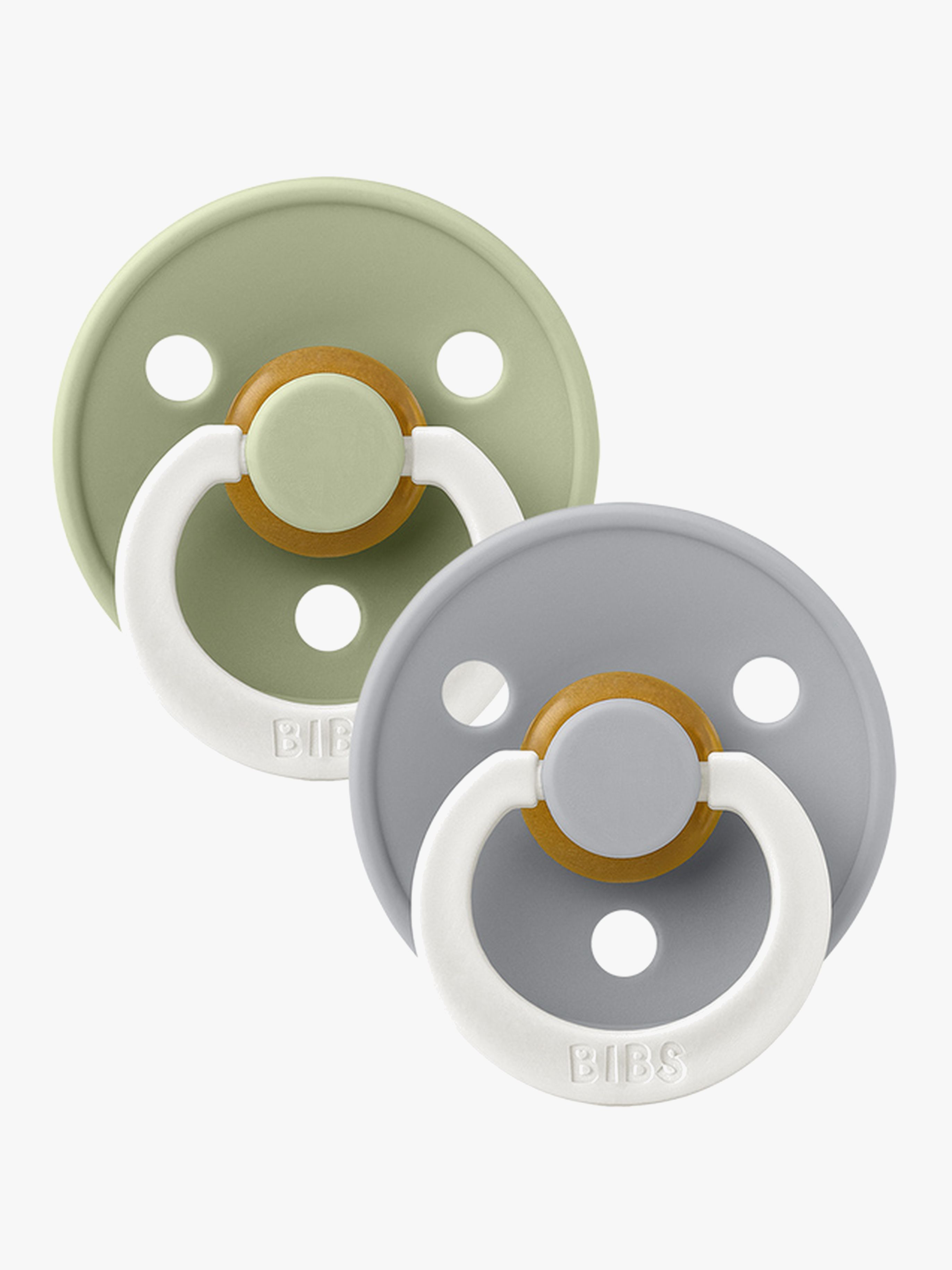 BIBS Sut Colour 2-pak Latex Str. 2, Sage Glow/Cloud Glow