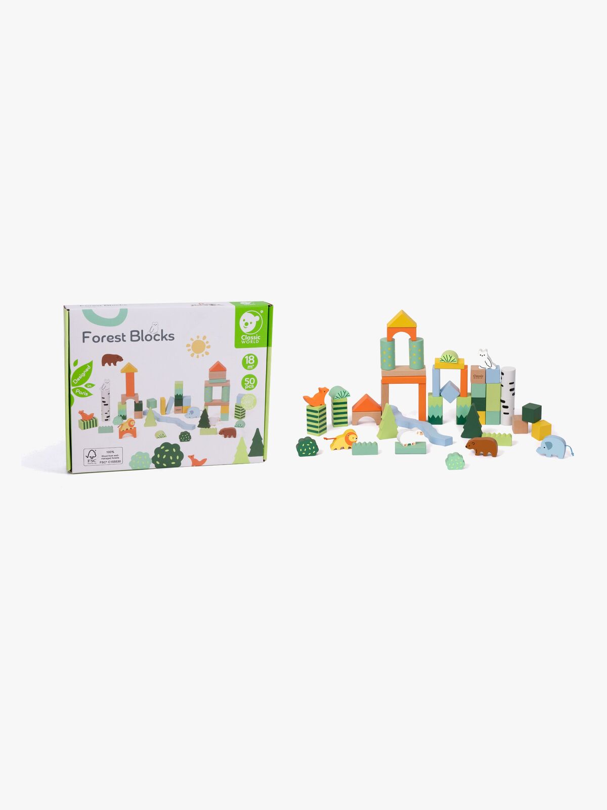 Classic World Forest Træklodser 50 Dele