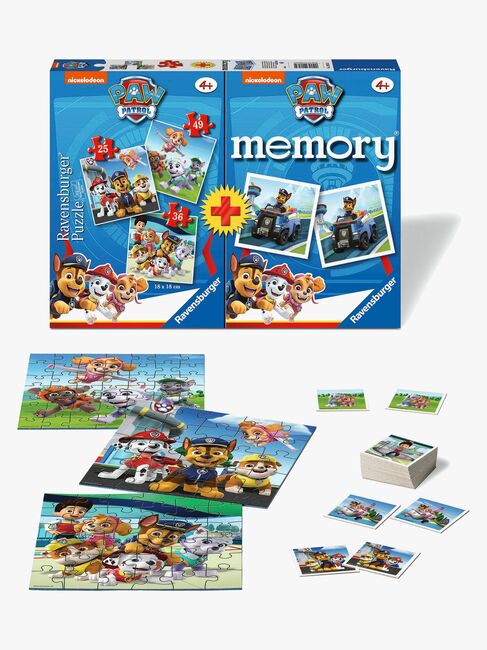 Ravensburger Paw Patrol Puslespil 3-i-1 + Huskespil
