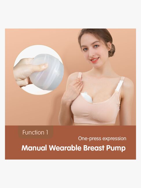 Beemoo CARE Horigen Bærbar Manuel Brystpumpe inkl. 10-pak Ammeindlæg