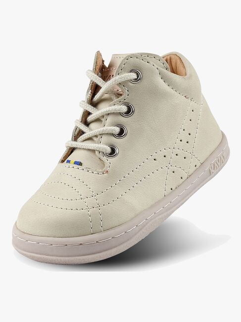 Kavat Edsbro Barefoot Lær-at-gå-sko, Off White