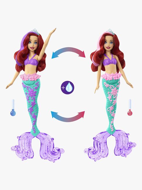 Disney Den Lille Havfrue Dukke Color Splash Ariel