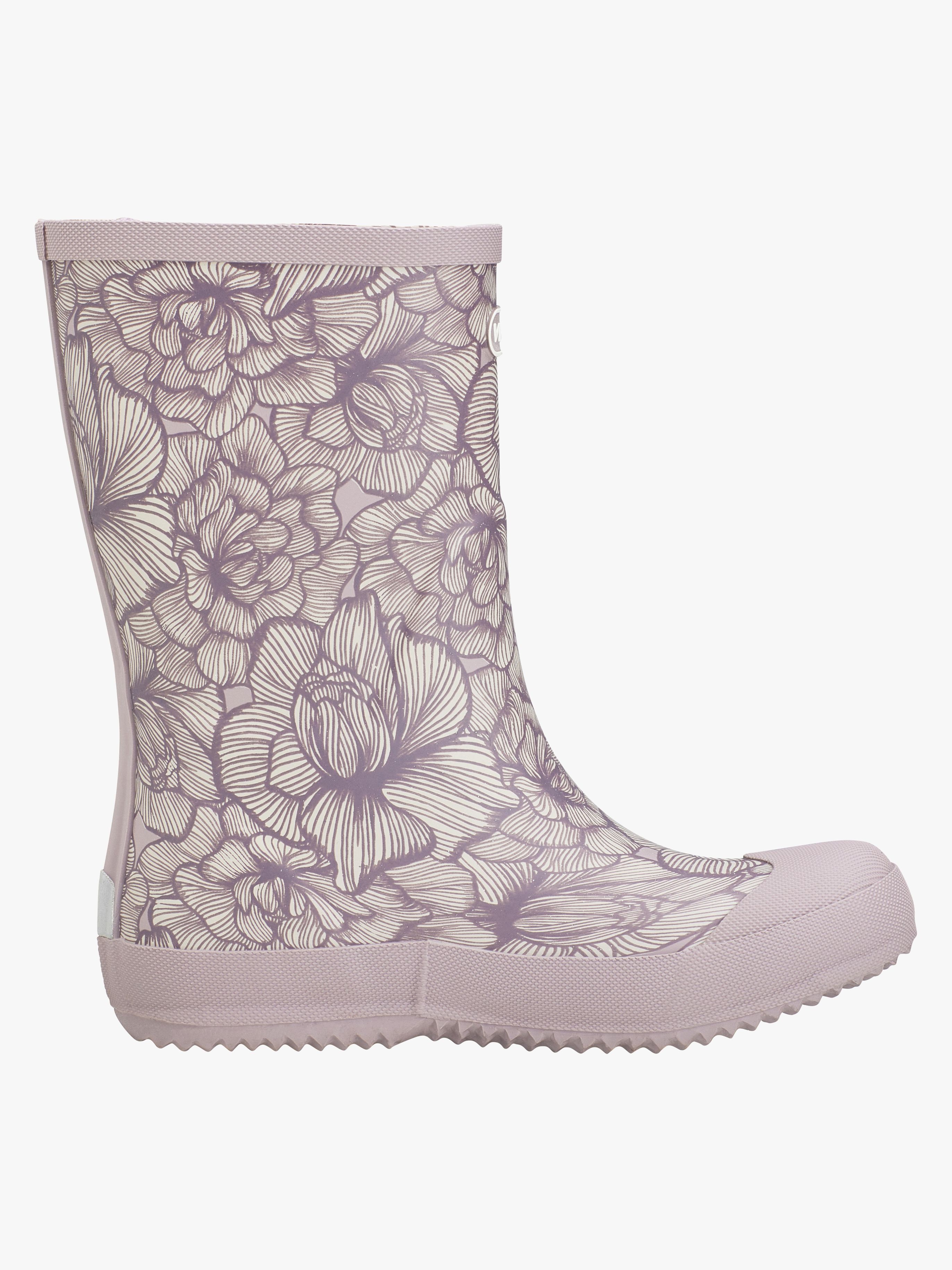Viking Indie Print Gummistøvler, Dusty Pink/Cream, 24