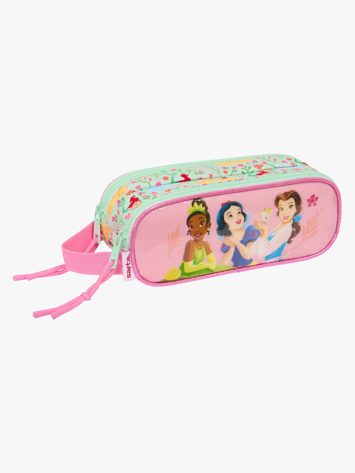 Disney Princess Dobbelt Penalhus Bloom, Turkis/Lyserød