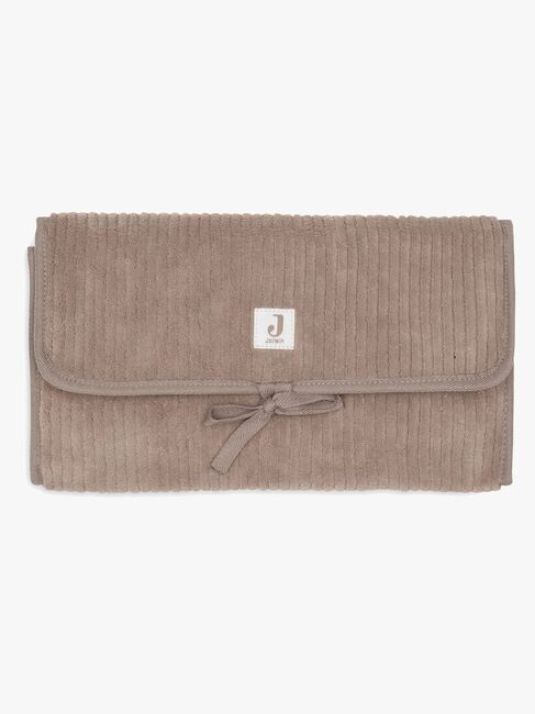 Jollein Cloudy Rib Pusleunderlag med Opbevaringslommer, Milky Coffee