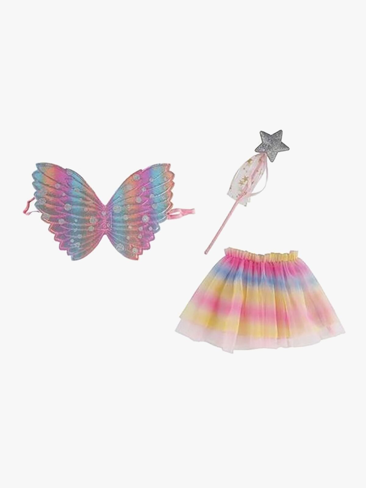 Suntoy Sæt med Vinger & Tryllestav Regnbue