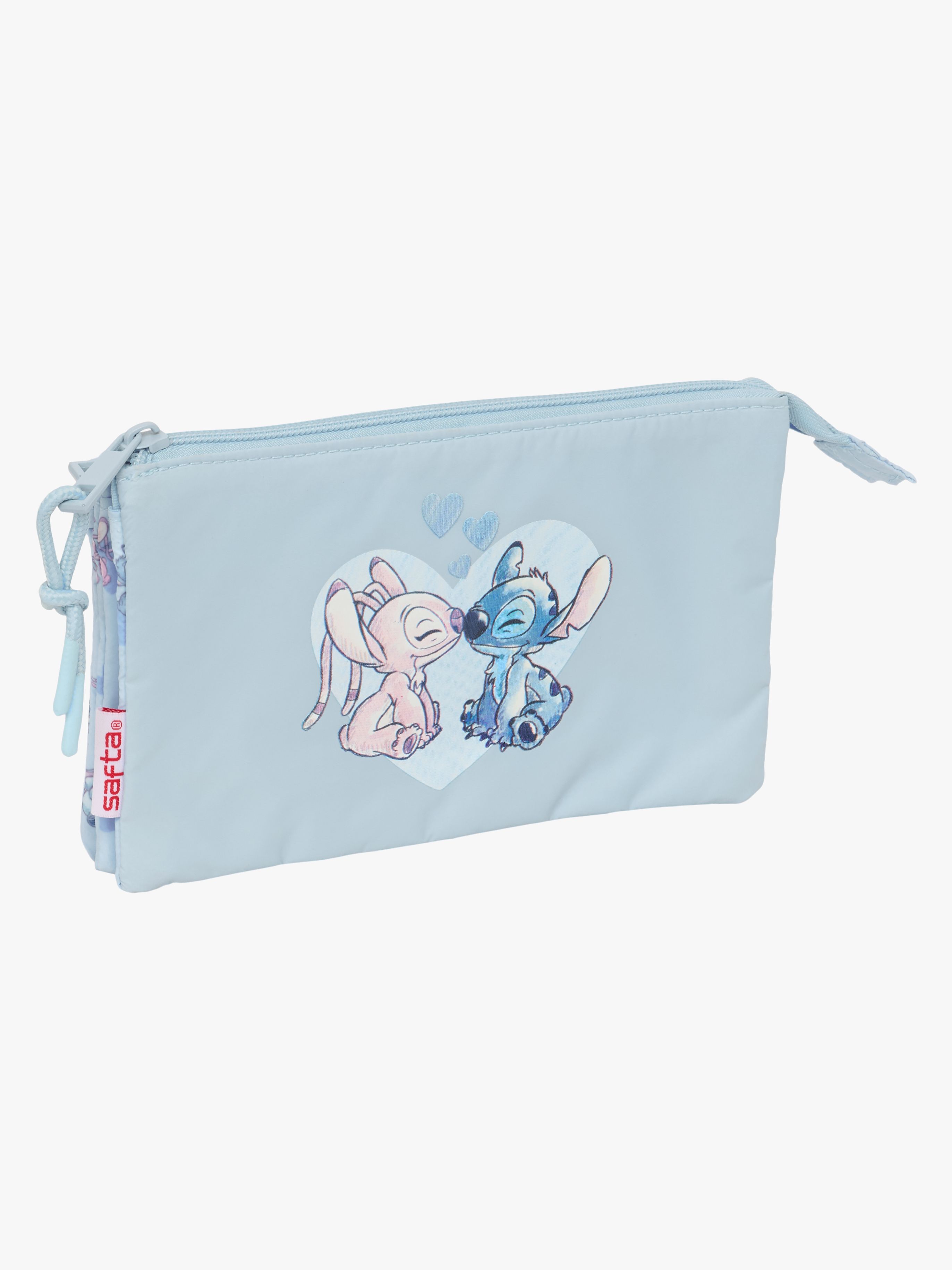 Disney Stitch Penalhus med 3 Rum, Blå