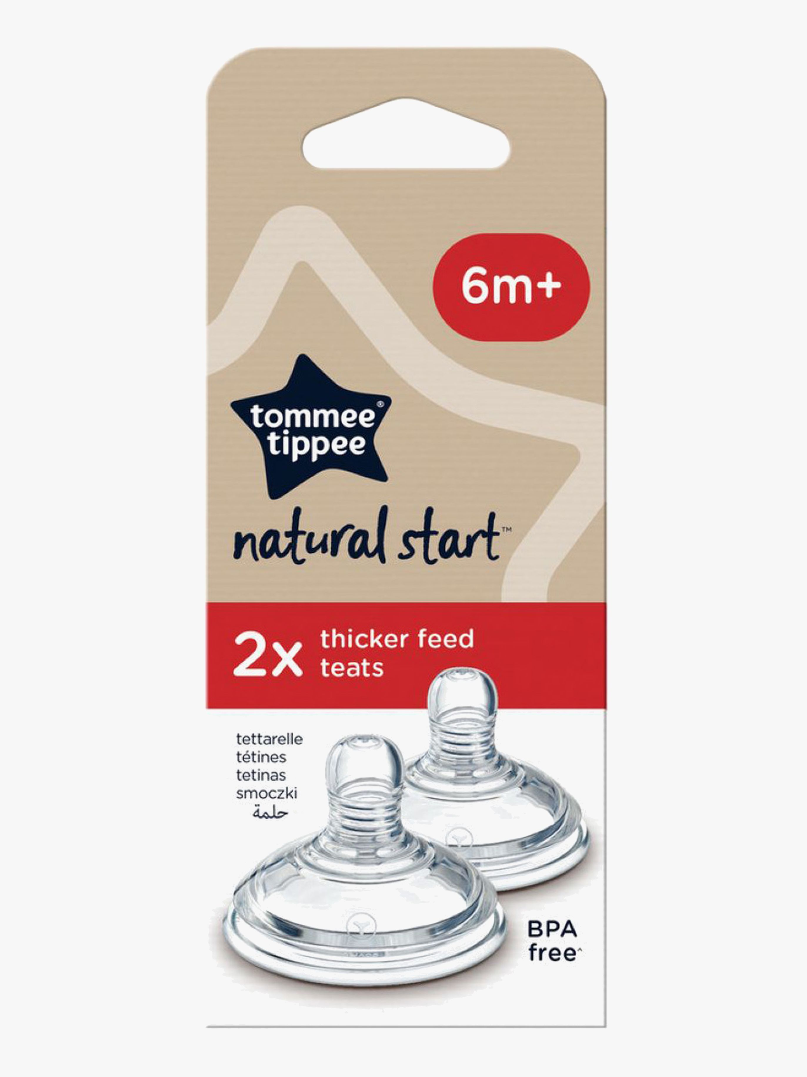 Tommee Tippee Natural Start Thick Flow Sut 2-pak