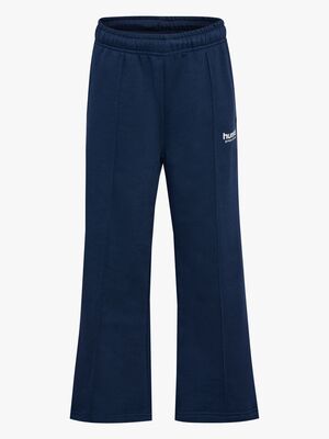 Hummel JR Wide Leg Pintug Joggingbukser, Dress Blue