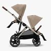Cybex GAZELLE S Tvillingevogn, Almond Beige/Taupe