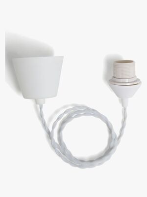 Alice & Fox Swirl Lampeledning, Hvid